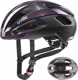 UVEX Rise CC Helmet, fioletowy/czarny 52-56cm 2022 Kaski szosowe S4100900415 - Kaski rowerowe - miniaturka - grafika 1