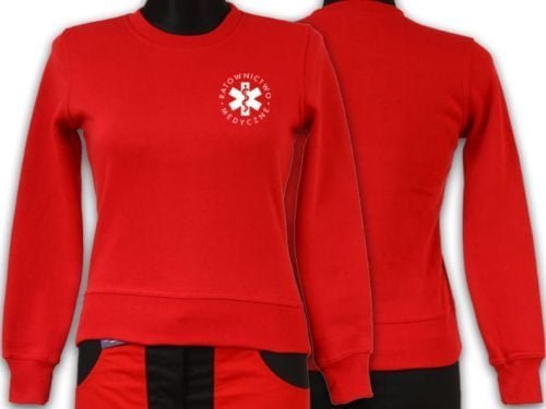 Promostars LPP - Bluza ratownicza odblaskowa FUNKCYJNA damska czerwona