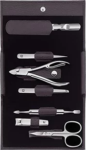 Zwilling Classic Inox etui ze skóry bydlęcej z guzikiem, 7-częściowy, fioletowy 97646-008-0 - Akcesoria do paznokci - miniaturka - grafika 1