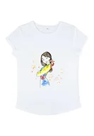 Koszulki i topy damskie - Disney Women's Mulan and Mushu Organic Rolled Sleeve t-shirt damski, biały, M, biały, M - miniaturka - grafika 1