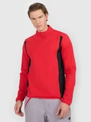 Bluzy męskie - 4F Bielizna termiczna ocieplana (góra) męska - czerwona XXL - miniaturka - grafika 1
