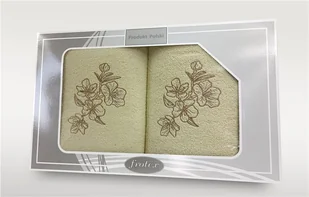 Komplet ręczników w pudełku 2 szt 50x90 70x140 Gift kremowy Frotex - Ręczniki - miniaturka - grafika 1