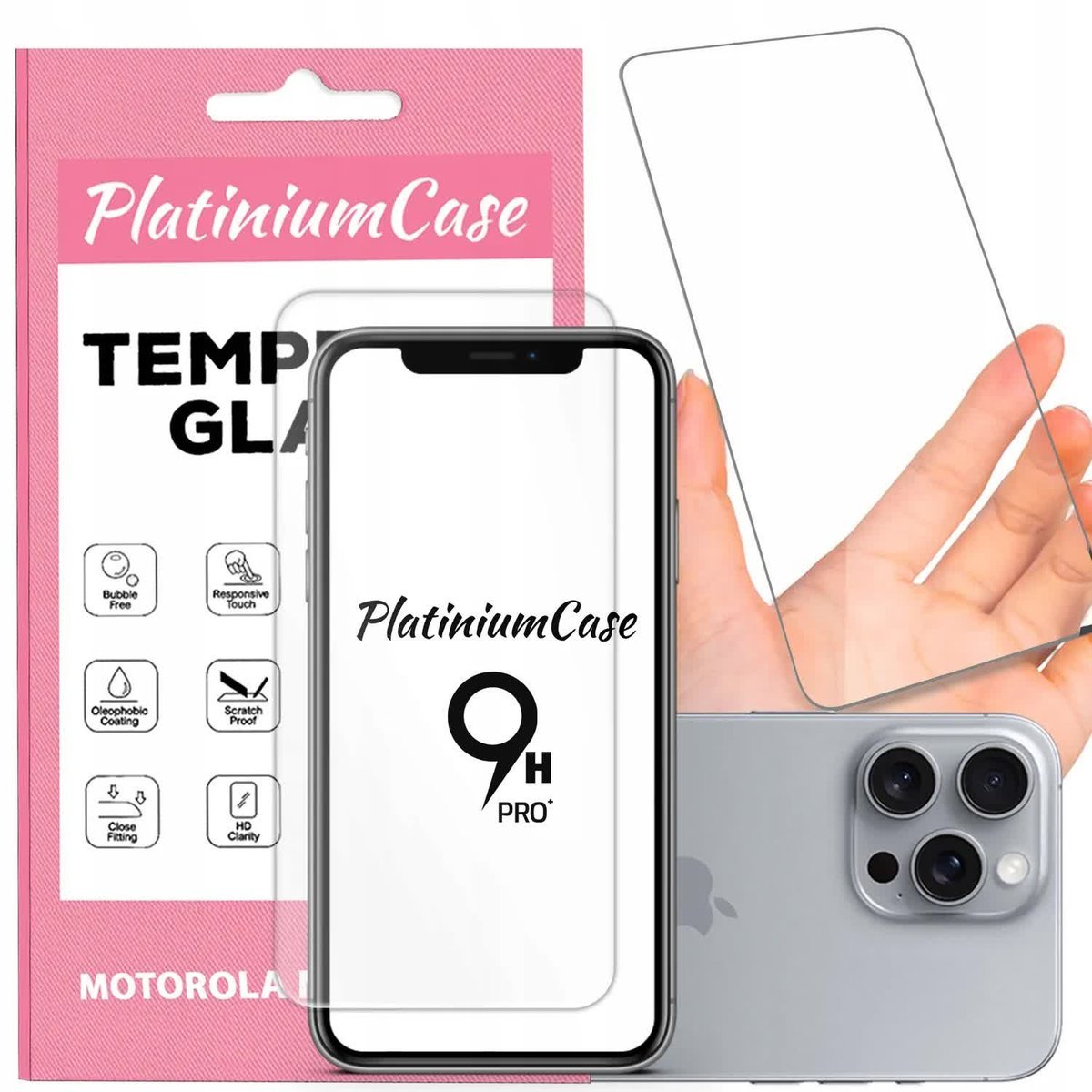 SZKŁO HARTOWANE 9H Do IPHONE 16 PRO MAX Ochrona Na Ekran Wyświetlacz LCD