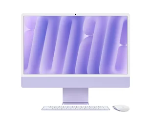 Apple iMac Apple M M4 59,7 cm (23.5") 4480 x 2520 px All-in-One PC 32 GB 1 TB SSD macOS Sequoia Wi-Fi 6E (802.11ax) Fioletowy Z1K7-Z1K7D/A-07IYJ1 - Zestawy komputerowe - miniaturka - grafika 1