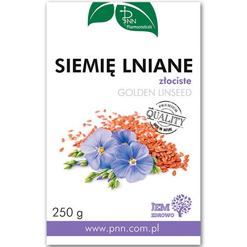 Siemię Lniane złociste 250g PNN Pharmaceuticals