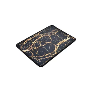 Czarny/złoty dywanik łazienkowy 60x40 cm Goldes - Foutastic - Dywaniki łazienkowe Czarny/złoty dywanik łazienkowy 60x40 cm Goldes - Foutastic - Dywaniki łazienkowe - miniaturka - grafika 1