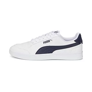 PUMA Męskie trampki Shuffle White Navy, 4 UK - Trampki męskie - miniaturka - grafika 1
