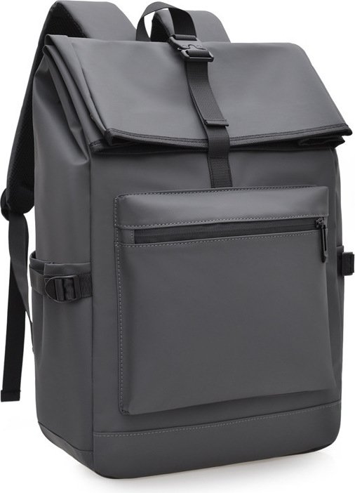 INF Elegancki Czarny Plecak: Towarzysz w Biznesie, Podróży i Szkole Szary