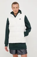 Kamizelki damskie - adidas bezrękawnik puchowy damski kolor biały zimowy - miniaturka - grafika 1