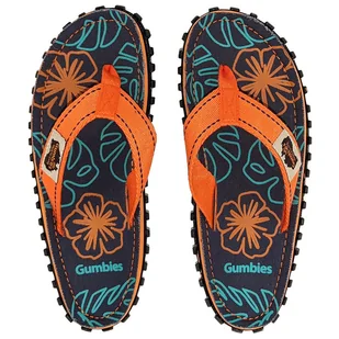 Japonki Gumbies Islander Orange Hibiscus Rozmiar butów (UE): 42 / Kolor: niebieski/pomarańczowy - Klapki i japonki męskie - miniaturka - grafika 1