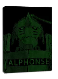 H4CK3D - Alphonse, Fullmetal Alchemist - obraz na płótnie Wymiar do wyboru: 30x40 cm - Obrazy i zdjęcia na płótnie - miniaturka - grafika 1