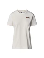 Koszulki i topy damskie - The North Face NF0A8C22QLI W SS Outdoor Graficzna koszulka damska biała wydma, rozmiar S, White Dune, S - miniaturka - grafika 1