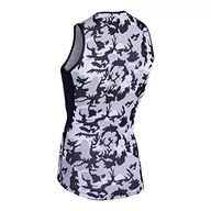 Koszulki i topy damskie - Nalini 02815501100C000.10 AISCAMU Tank Unisex Dorosły Biustonosz tank top Biały/Czarny/Szary L, Biały/Czarny/Szary, L - miniaturka - grafika 1