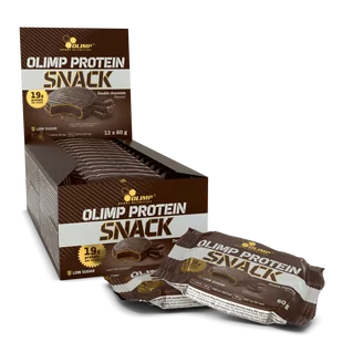 Olimp Protein Snack - 12 x 60 g Double Chocolate - Odżywki białkowe - miniaturka - grafika 1