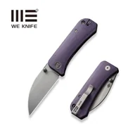 Noże - Nóż składany WE Knife Banter Wharncliffe Purple Canvas Micarta, Gray Stonewashed CPM S35VN by Ben Petersen (WE19068J-2) - miniaturka - grafika 1