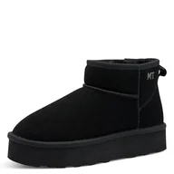 Kozaki damskie - Marco Tozzi Damskie 2-26481-45 modne kozaki, czarne, 39 EU, czarny, 39 EU - miniaturka - grafika 1