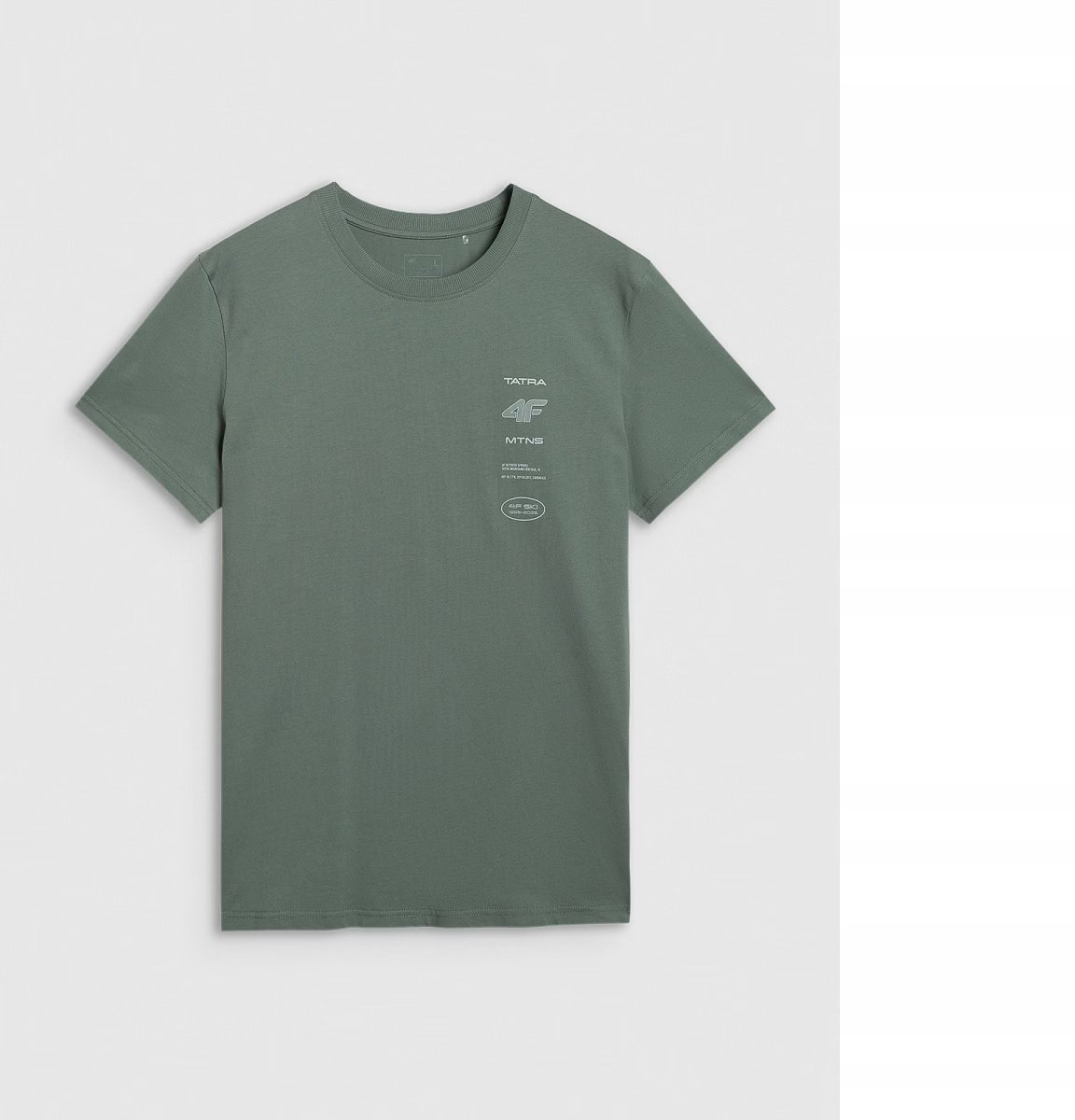 4F T-SHIRT MĘSKI M2402 OLIWKOWY S