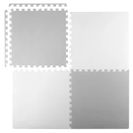 Maty piankowe - Duża mata piankowa puzzle piankowe 60x60 cm 4 szt. Ricokids biało-szara - miniaturka - grafika 1