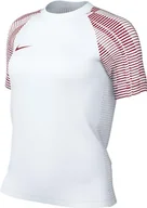 Koszulki i topy damskie - Nike Damski top z krótkim rękawem W Nk Df Academy JSY Ss, White/White/University Red, FZ4887-104, XL - miniaturka - grafika 1