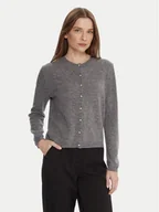 Swetry damskie - United Colors Of Benetton Kardigan 1002D501U Szary Regular Fit - miniaturka - grafika 1