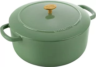 Ballarini, Garnek żeliwny okrągły 7 l, Zielony - Garnki - miniaturka - grafika 1