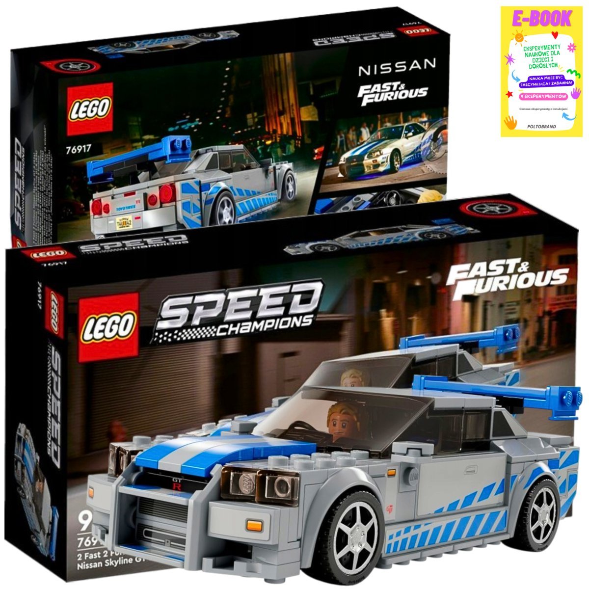 LEGO PREZENT AUTO SPEED CHAMPIONS - Nissan Skyline GT-R R34 KLOCKI + EBOOK