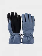 Rękawiczki - Damskie rękawice narciarskie thinsulate 4F 4FWAW24AFGLF145 - niebieskie - miniaturka - grafika 1