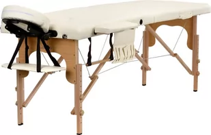 BODYFIT BODYFIT Stół, łóżko do masażu, 2 segmentowe, beżowe, 185x60 cm - Łóżka - miniaturka - grafika 1