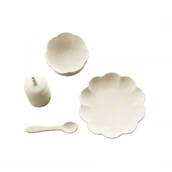 Zestawy naczyń dla dzieci - Kremowy zestaw jedzeniowy czteroczęściowy JackOJuno - miniaturka - grafika 1