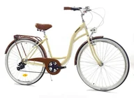 Rowery - Rower Dallas City 26" 7spd - krem z brązem - miniaturka - grafika 1