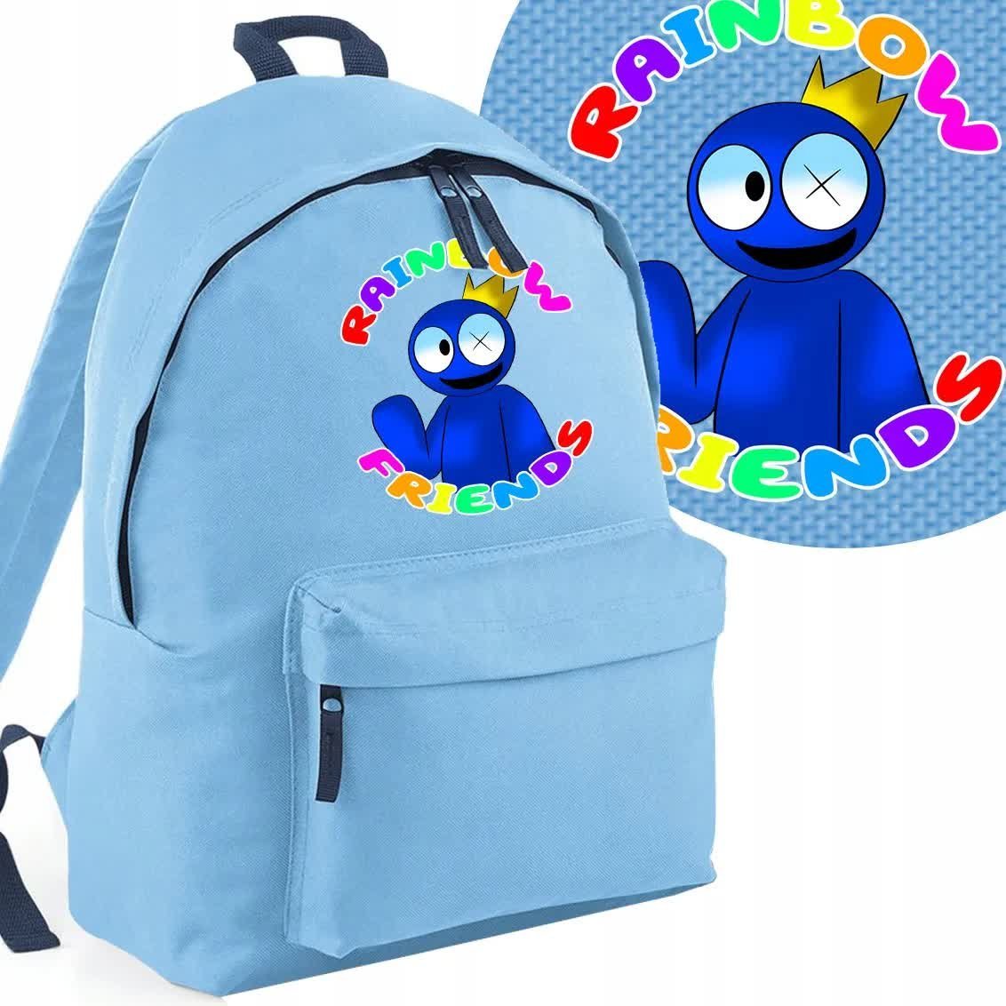 Modny Plecak Szkolny Niebieski RAINBOW FRIENDS