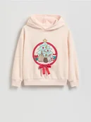 Bluzy dla dziewczynek - Reserved - Świąteczna bluza Pusheen - kremowy - miniaturka - grafika 1