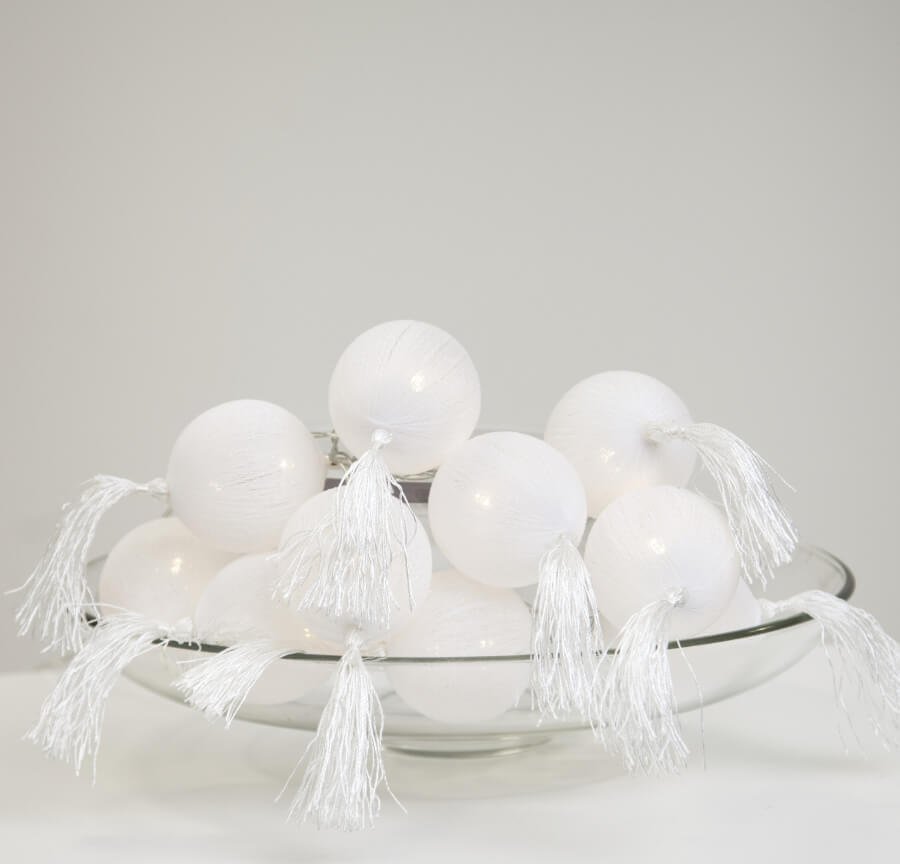 Star łańcuch świetlny, plastik, kolor biały, 14 x 135 x 6 cm 728-66