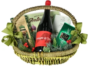 Kosz Delikatesowy Bycze Święta - Zestawy upominkowe - miniaturka - grafika 1