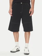 Spodenki męskie - Jack&Jones Szorty materiałowe Owen 12278222 Czarny Baggy Fit - miniaturka - grafika 1