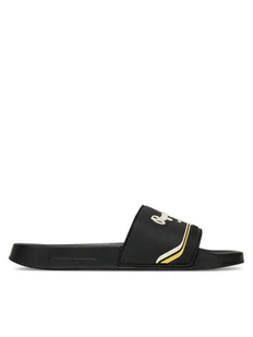 Pepe Jeans Klapki Slider Origin M PMS70160 Czarny - Klapki i japonki męskie - miniaturka - grafika 1