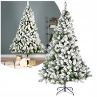 Choinki - Sztuczna Choinka Ośnieżona Gęsta PREMIUM Sosna Cesarska 180 CM + Stojak - miniaturka - grafika 1