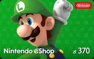 Kody i doładowania cyfrowe - NINTENDO E-KOD Kod aktywacyjny NINTENDO eShop Card 370 PLN - miniaturka - grafika 1
