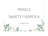 Wesele i ślub - Plakat Weselny personalizowany - 90x60 cm - miniaturka - grafika 1