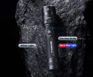 NEXTorch - Latarka taktyczna LED P84 z akumulatorem 4800 mAh - 3000 lm - Czarna - P84 - Latarki - miniaturka - grafika 11