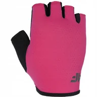 Rękawiczki rowerowe - Rękawiczki kolarskie 4F H4L22-RRU001 55S różowy XL - miniaturka - grafika 1