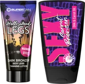 Balsamy i kremy do opalania - Supertan California Hollywood Legs + Wild Tan Sexy Carrot Gratis - miniaturka - grafika 1