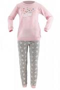 Piżamy dla dziewczynek - Lama G 240 PY różowa piżama dziewczęca - miniaturka - grafika 1
