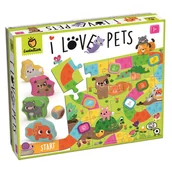 Gry planszowe - Pierwsza gra planszowa I Love Pets Ludattica - Jak zajmować się zwierzątkiem - miniaturka - grafika 1