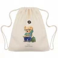 Plecaki szkolne i tornistry - PLECAK WOREK Gruby na Sznurkach Mocny UCZEŃ Wzory - miniaturka - grafika 1