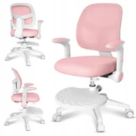 Fotele i krzesła biurowe - Fotel obrotowy Mark Adler Junior 5.0 Pink PR - miniaturka - grafika 1