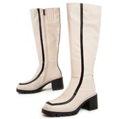 Botki damskie - Montevita Buty Na Pi?tce Linne Bia?y - miniaturka - grafika 1