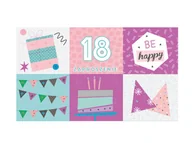 Kartki okolicznościowe i zaproszenia - Zaproszenie z kopertą na 18-tkę - 1 szt. - miniaturka - grafika 1