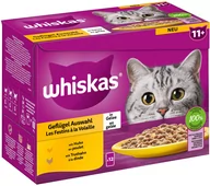 Mokra karma dla kotów - Whiskas Senior w saszetkach, 12 x 85 g - 11+ Wybór dań drobiowych w galarecie - miniaturka - grafika 1