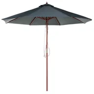Parasole ogrodowe - Beliani Parasol ogrodowy 270 cm szary TOSCANA 58091 - miniaturka - grafika 1